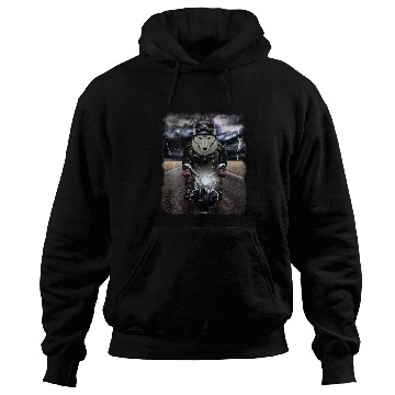 Discover Polar wolfs on Motorcycle Cruise Down Highway 21 Hoodies
