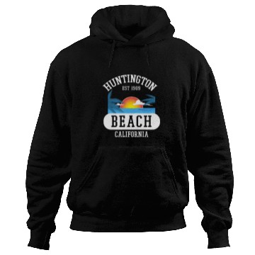 Discover Huntington Beach californias Graphic Design Beach Novelty Art Hoodies