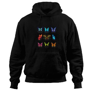 Discover Nine Beautiful Butterflies Hoodies