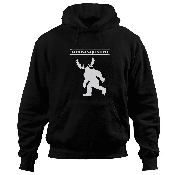 Discover White Moosesquatch Funny MooseSassquatch Cryptid Creature Hoodies