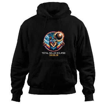 Discover Schipperke Dog Selfie Solar Eclipse Hoodies