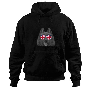 Discover Schipperke Dog Union Jack Sunglasses Hoodies