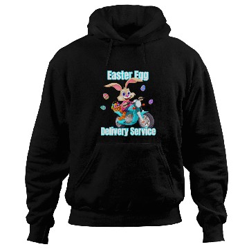 Discover Moms Dads Easter Egg Delivery Service Bunny Motorcycle Egg Hoodies