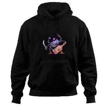 Discover Pirate Spider Motif Message in a Bottle Hoodies