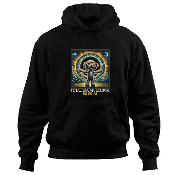 Discover Schnoodle Dog Taking Selfie Solar Eclipse Hoodies