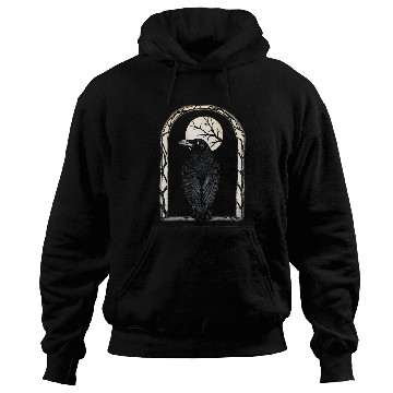 Discover Mystical Moon Gothic Raven Hoodies