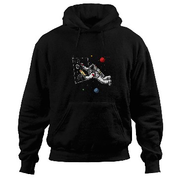 Discover Space Astronaut Painter Artist Cosmic Planets Art Student Hoodies