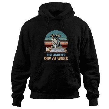 Discover Funny Pit Bull Terrier has a boring job Hoodies