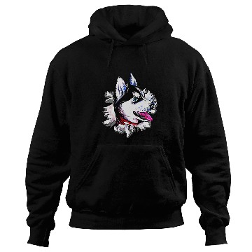 Discover Husky Head Starry Sky Hoodies