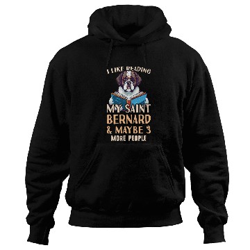 Discover Saint Bernard Reading Outfit Saint Bernard Mom Hoodies
