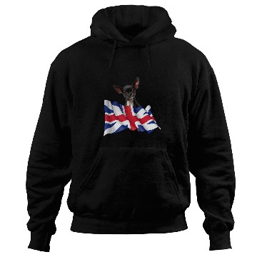 Discover Union Jack Flag Dog Chihuahua Hoodies