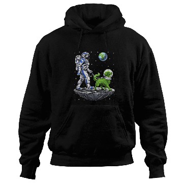Discover Space Astronaut Walking Alien Dog Planet Earth Hoodies