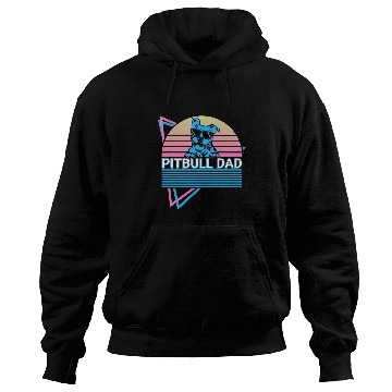 Discover Pitbull Dad Pit Bull Retro Hoodies