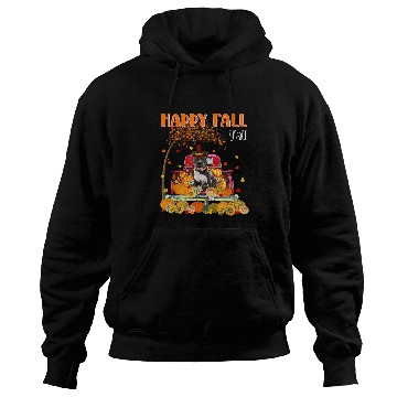 Discover Pitbull Dog Autumn Fall Pumpkin Truck Mappe Thanksgiving Hoodies