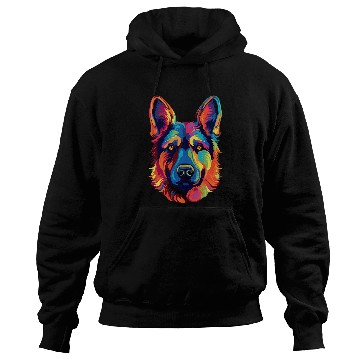 Discover German Shepherd Dog Colorful Hoodies