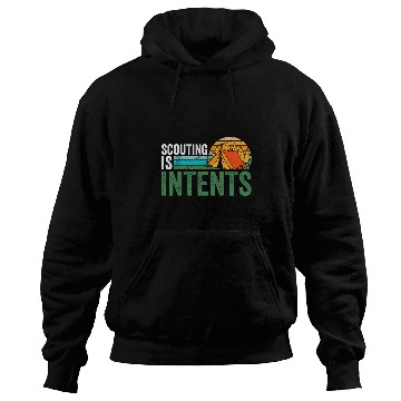 Discover Scouting is Intents Funny Scout Camping Happy Camper Retro Hoodies