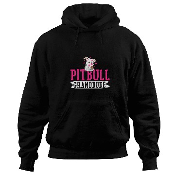 Discover Pitbull Granddude Pit Bull Terrier Dog Pibble Fathers Day Hoodies