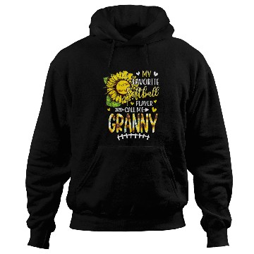 Discover My Favorite Softball Player Call Me Granny Sunflower Hoodies