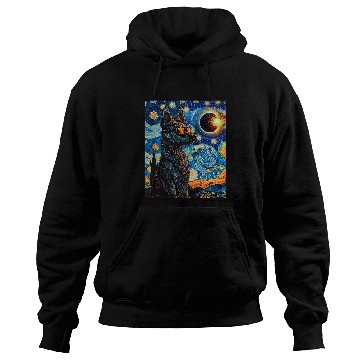 Discover Total Solar Eclipse Blue Heeler Dog Hoodies