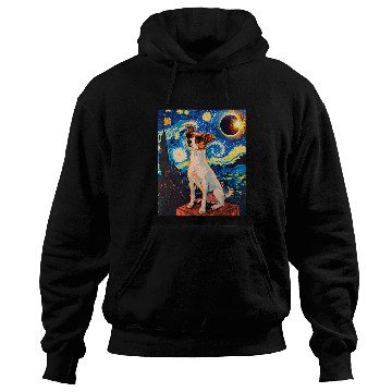 Discover Total Solar Eclipse Toy Fox Terrier Dog Hoodies