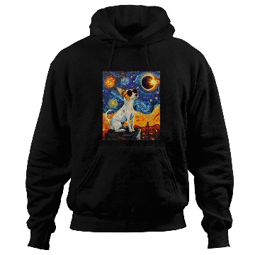 Discover Total Solar Eclipse Toy Fox Terrier Dog 1 Hoodies
