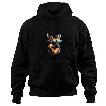 Discover German Shepherd Short Haired Shepherd Dog Design Hoodies