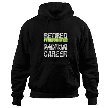 Discover Retiring Firefighter Distinguished Extinguished Career Pun Hoodies