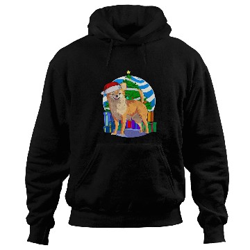 Discover Long Haired Chihuahua Santa Christmas Tree Decor 1 Hoodies