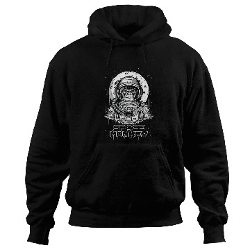 Discover Monkey In Space Moon Mars Astronaut Cosmic Galaxy Hoodies