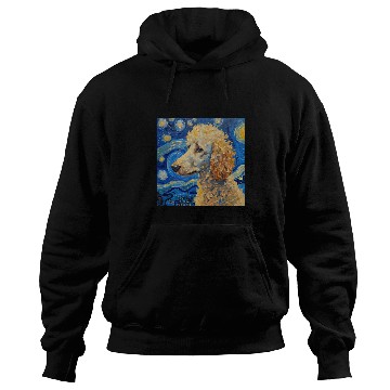 Discover Poodle Dog Van Gogh Style Starry Night 2 Hoodies