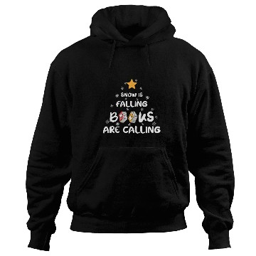 Discover Snow is Falling Books Are Calling Funny Librarian Winter Hoodies