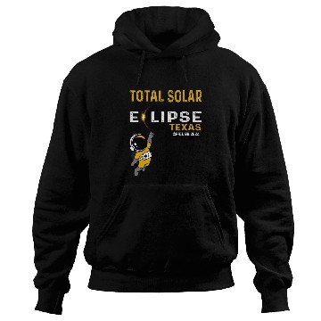 Discover Totale Solar Eclipse Texas April 8th 2024 Astronaut Eclipse Hoodies