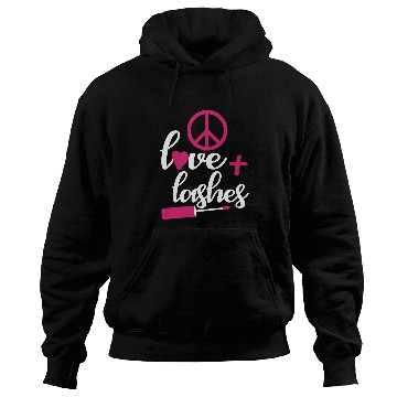 Discover Peace love and lashes Hoodies