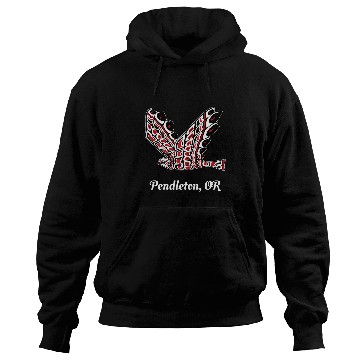 Discover Pendleton OR Red Tail Hawk Native American Bird Watching Hoodies