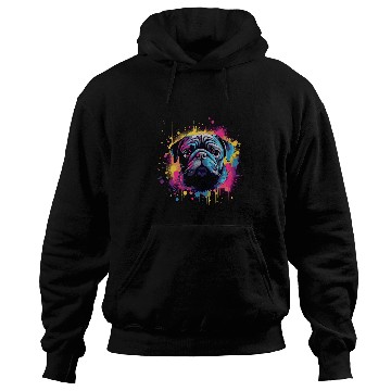 Discover Pug Colorful 7 Hoodies