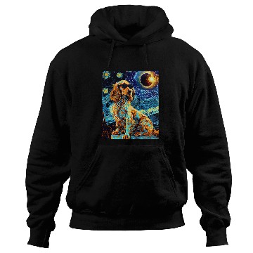 Discover Total Solar Eclipse Welsh Springer Spaniel Dog Hoodies