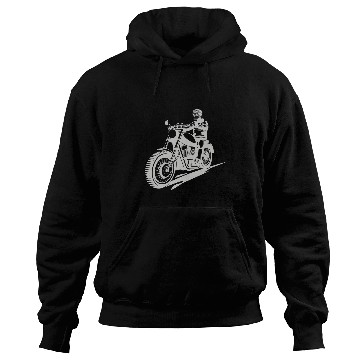 Discover Motorcyclist skeleton Hoodies