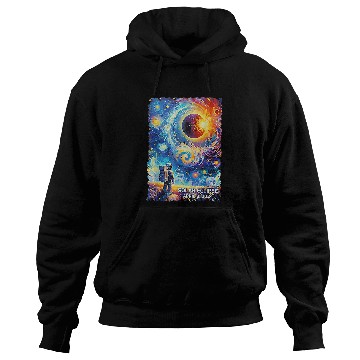 Discover View Totality April 8 2024 Astronomy Astronaut Solar Eclipse Hoodies