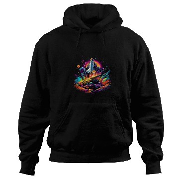 Discover Space Shuttle Science Astronomy 27 Hoodies