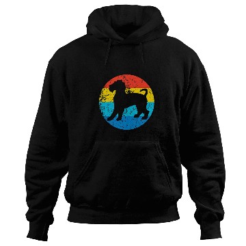 Discover Wire Fox Terrier Dog Breed Silhouette Retro 1970s Circle Hoodies