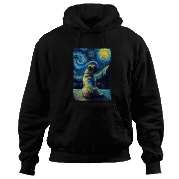 Discover Pug Starry Night 1 Hoodies