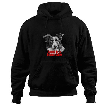 Discover Loved by a Border Collie Big Bold Graphic Design Hoodies