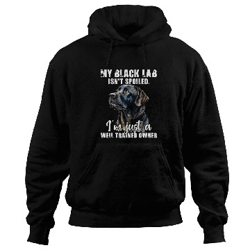 Discover My Black Lab Isnt Spoiled Labrador Lover Dog Owner Hoodies