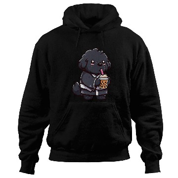 Discover Newfoundland Dog Bubble Tea Funny Boba Hoodies