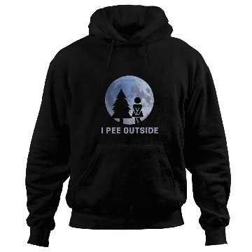 Discover Womens I Pee Outside I Love Peeing Outside Funny Camping Hoodies