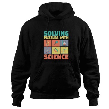 Discover Solving Puzzles with Science Physics Chemist Geek Hoodies