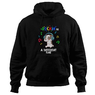 Discover Rockin to a Different Tune Autism Warrior 21 Hoodies
