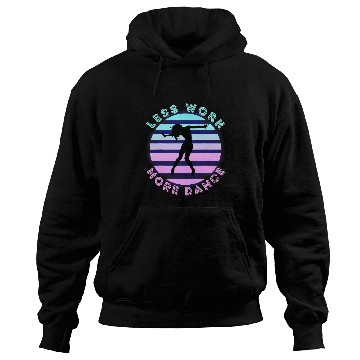 Discover Less Work More Dance 2Hip Hop Freestyle Dancer Retro Sunset Hoodies