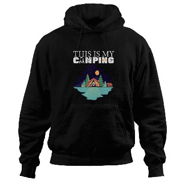 Discover this is my camping rv van camping saying happy camper bear Hoodies