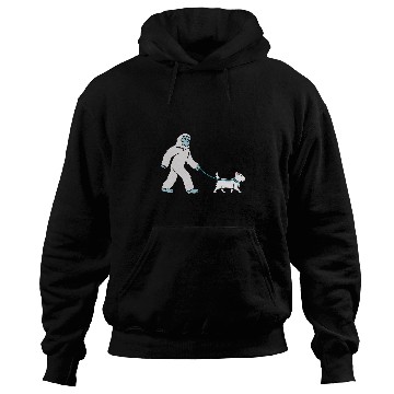 Discover yetis Walking Westie Cryptozoology Dog Hoodies